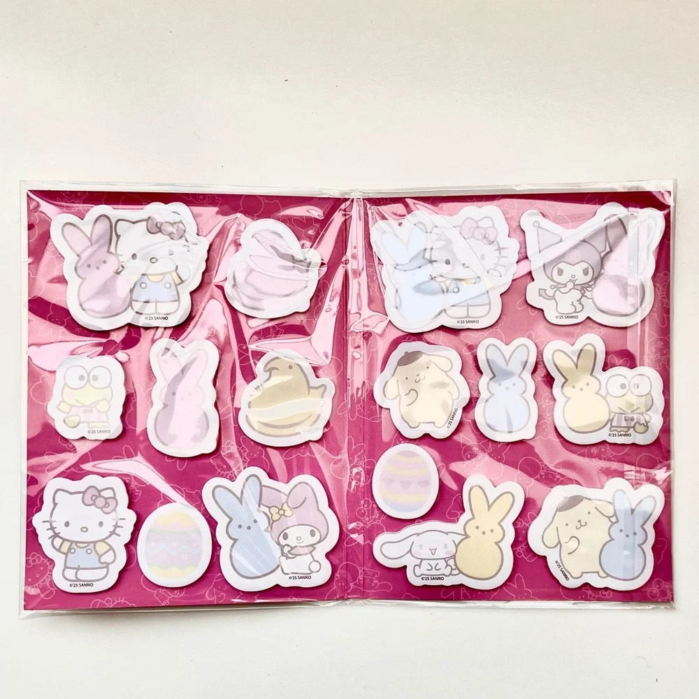Hello Kitty and Peeps Sticky Note Set - Pink and Purple